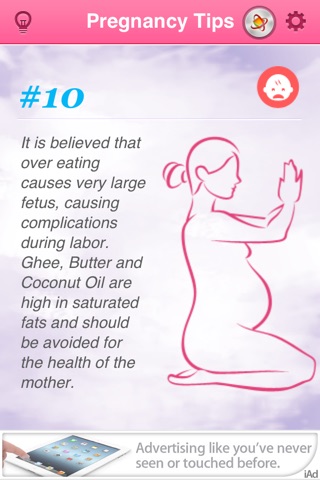 Pregnancy Tips for iPhone screenshot 3