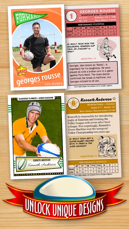 Rugby Card Maker - Make Your Own Custom Rugby Cards with Starr Cards