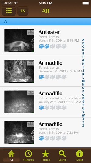 Real Time Wildlife Sightings from the Path of the Jaguar(圖2)-速報App