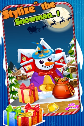 Snowman Maker – Free frozen cool white winter holidays game for girls& everyone! screenshot 4