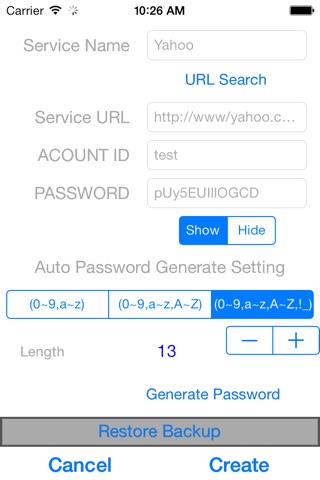 Password Manager Flat screenshot 2