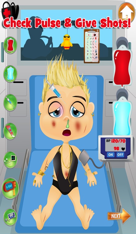 Celebrity Ambulance - Emergency Trauma Nurse & Doctor Games - Save a Life