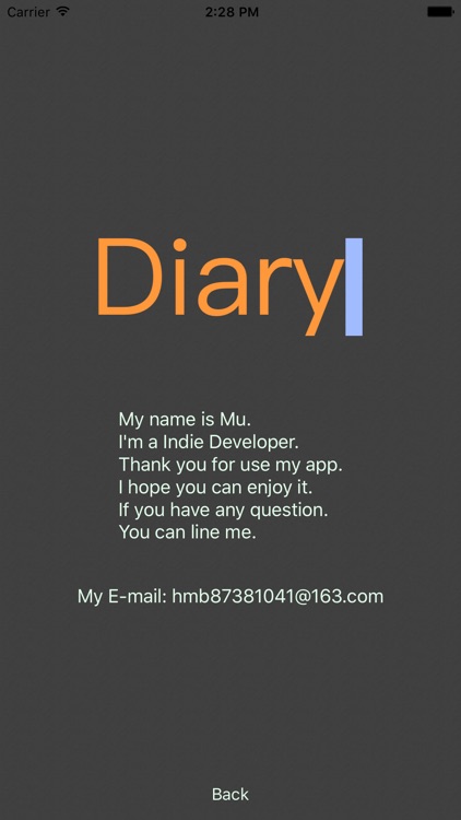 Diary 日记