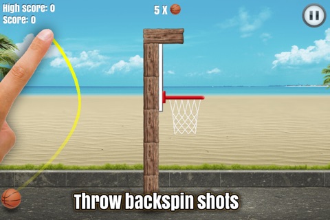 Through the Hoop - Basketball Physics Puzzler screenshot 3