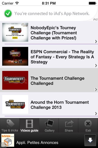 Guide for ESPN Tournament Challenge screenshot 2