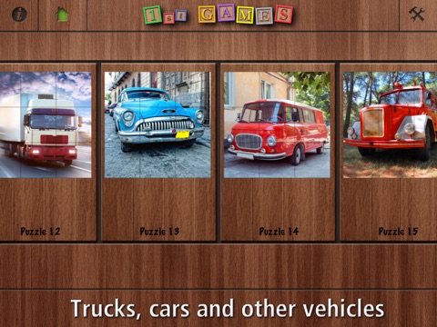 1st GAMES - Trucks, cars and other vehicles HD puzzle for kids screenshot 3