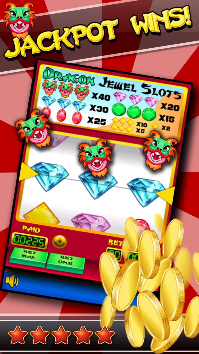 DRAGON SLOTS FREE LUCKY CASINO SPIN TO WIN JEWEL FRUIT MACHINE 1.0 IOS