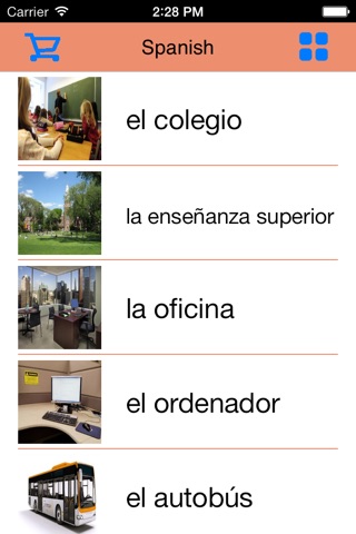 1500 Basic American Spanish Words screenshot 4