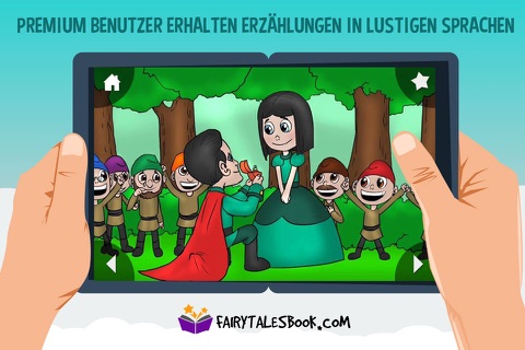 Schneewittchen und die sieben Zwerge - FairyTalesBook.com screenshot 4