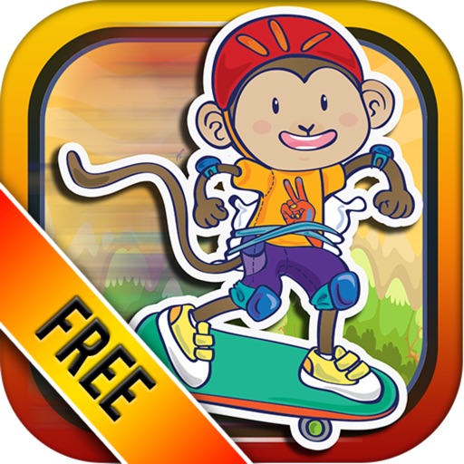 Banana Skate Monkey Rush Free - Speedy Maze Runner Survival Game iOS App