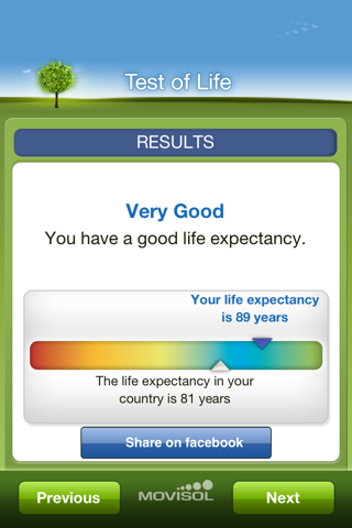 Test of Life: expectancy to live calculator in habits and genetics screenshot 4