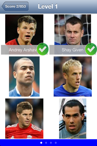 Football Quiz - UK Soccer Players Faces Game (FREE Version) screenshot 2