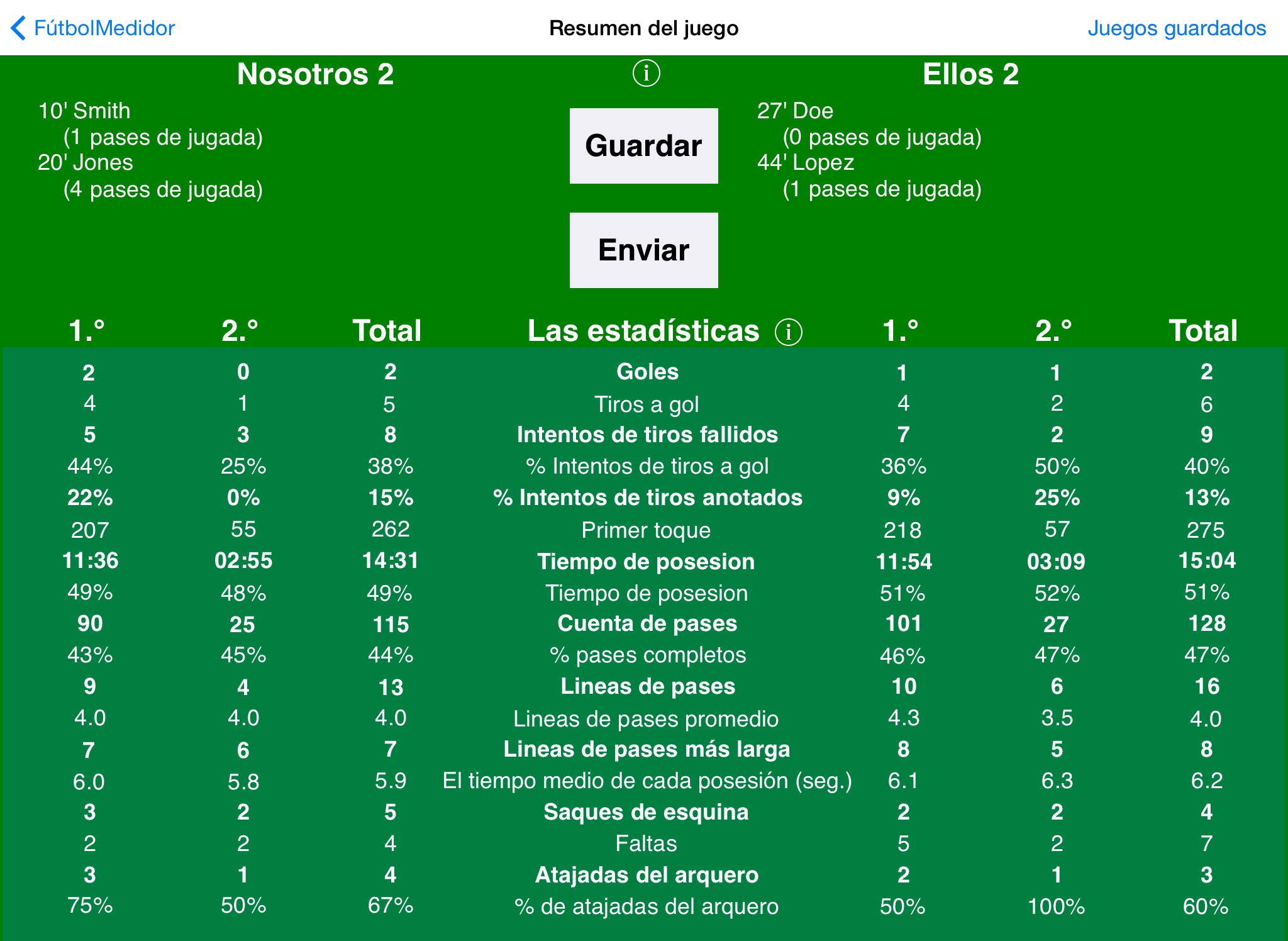 SoccerMeter for iPad screenshot 2