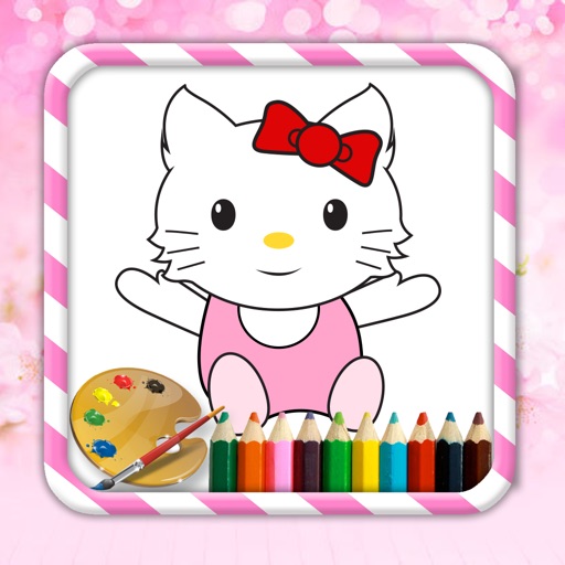 Coloring Kids Learning for Kitty Edition