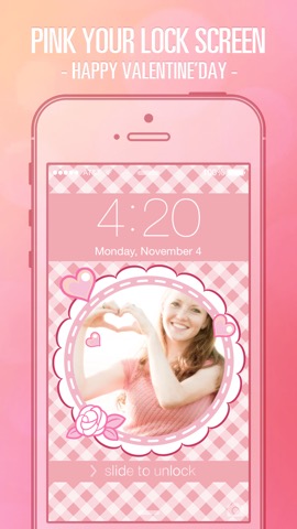 Pimp Lock Screen Wallpapers - Pink Valentine's Day Special for iOS 7のおすすめ画像3