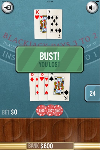 Blackjack Classic Free screenshot 4
