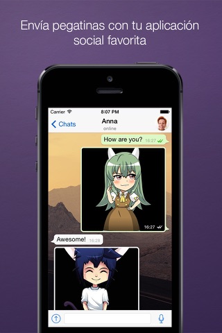 Anime stickers: emoji, emoticon & chibis for chatting screenshot 4