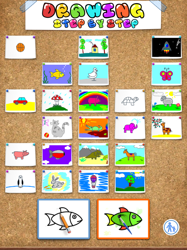 ‎Drawing for Kids (step by step) Screenshot