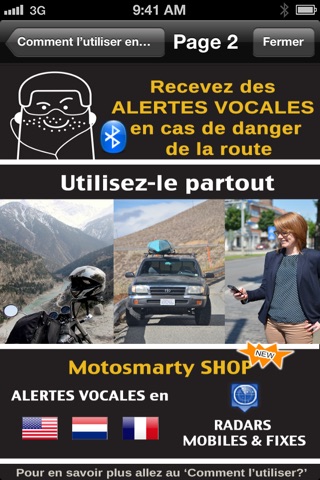 Motosmarty - Map for Motorbikes with Dangers & POI Alerts en Route screenshot 2