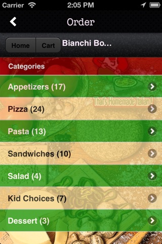Bianchi Boys Pizza & Pasta screenshot 3