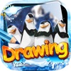 Drawing Desk Penguin : Draw and Paint  Coloring Books Edition Free