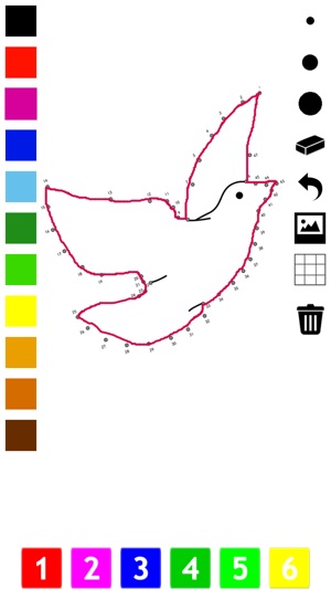 用數字漆兒童： 著色書，與動物，鳥類，花卉，火箭多點連接起來，遊戲和練習。遊戲和