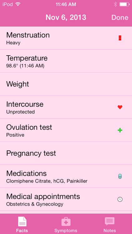 Menstrual Calendar