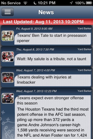 Houston Football Live screenshot 2