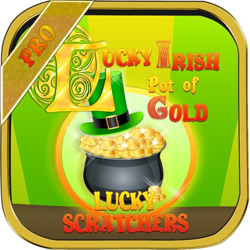 Lucky Irish Pot of Gold Lucky Scratch Card Lotto - Win Las Vegas Mega Jackpot PRO