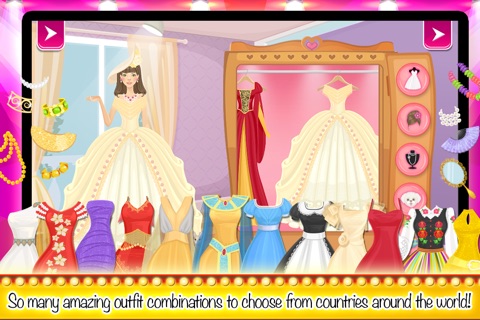 Dressing Up Missy International: beauty fashion show and princess party dress up doll games for girls screenshot 3