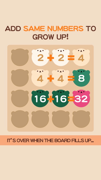 2048 BEAR  - Cute & addictive Free puzzle game