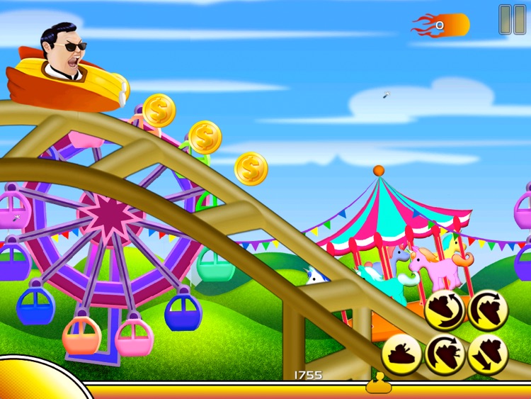 PSY Gentleman Style Roller Coaster Race – Gangnam Edition Racing Game HD screenshot-3