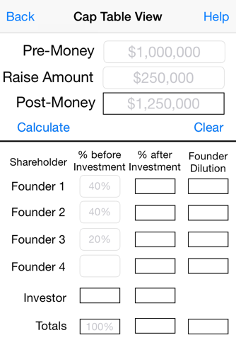 Founder's Pocket App: Startup Valuation screenshot 3