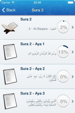 Quran and Tafseer Ibn Kathir Verse by Verse in Arabic screenshot 2