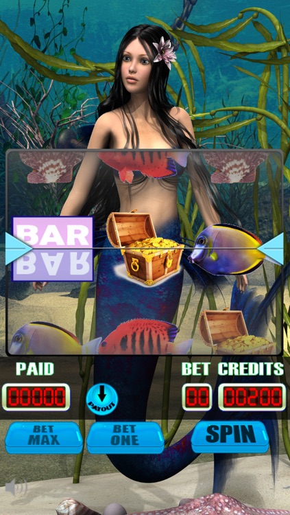 Fantasy Mermaid Fish Girl 777 Xtreme Las Vegas Style Slots