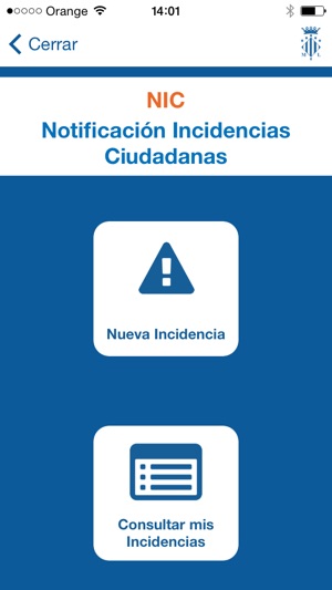 Notificación de Incidencias Ciudadanas -