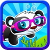 A Cute Panda Child Ocean Swimming Race : Free Girly animals vs fish games for girls and boys