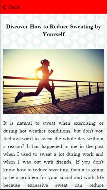 How To Reduce Sweating