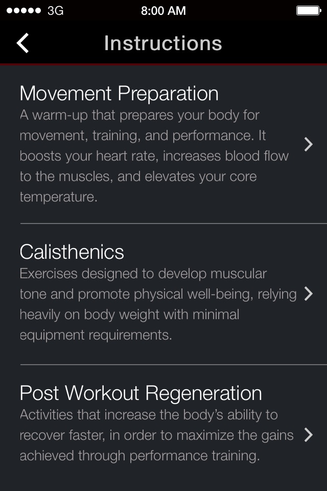 Fitness Preparation screenshot 3