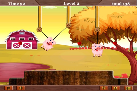 Farm Day Puzzle: Rope a Pig Feeding Craze screenshot 2