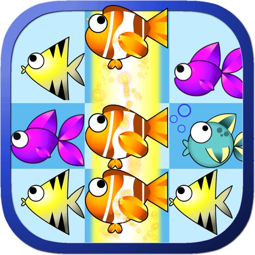A Big Gold Fish Match 3 Mania Game – Big Action Puzzle Fun in the Sea Pro! icon
