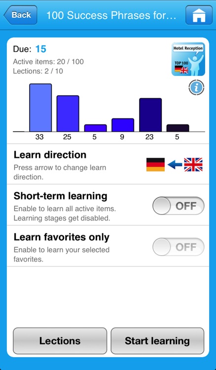 Vocabulary Trainer for iPad & iPhone (lite) screenshot-3