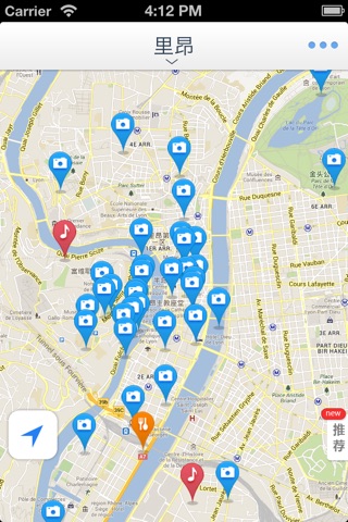 里昂离线地图(法国里昂离线地图、地铁图、旅游景点信息、GPS定位导航) screenshot 2