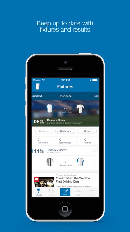 Fan App for Barrow AFC