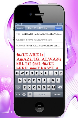 Pimp Your Font : for Facebook, Twitter, Instagram, iMessages  + Cool Fonts - Characters + Symbols Keyboard - Color Text Pics + Pictures screenshot 4
