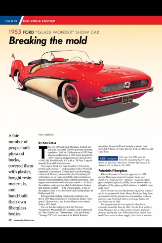 Скриншот из American Car Collector Magazine