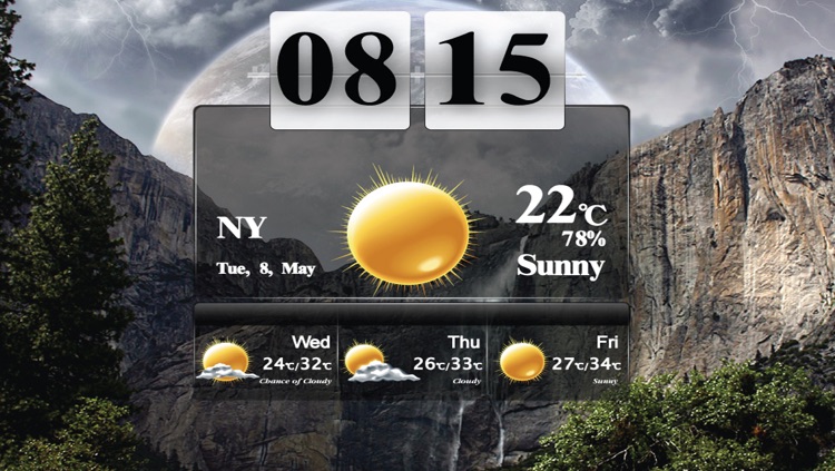 Art Weather With Clock