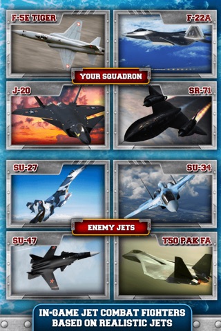2D Jet Fighter Combat Game - Free War Jets Fighting Shooter Games screenshot 3