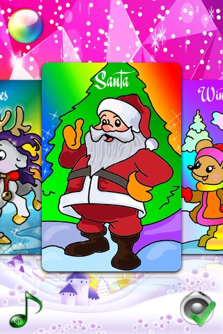 Christmas Coloring Pages for Girls & Boys with Santa HD screenshot 4
