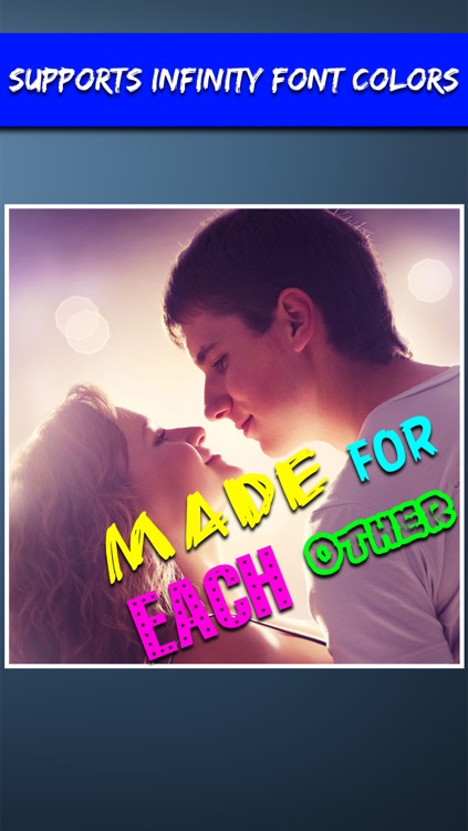Arty Text on photos - add colorful text and cool fonts over photos